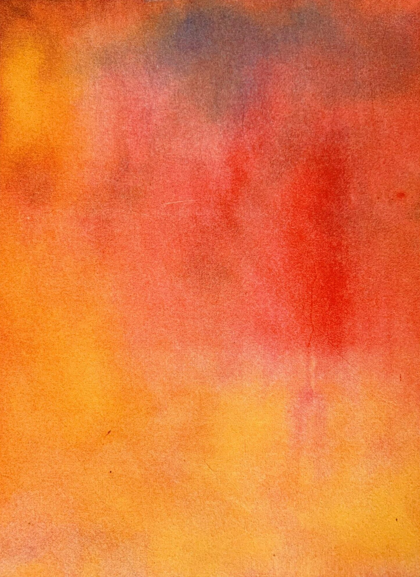 Photographie zoom de la risographie , détails des couleurs flambouyantes inspirée de la Collection Aura