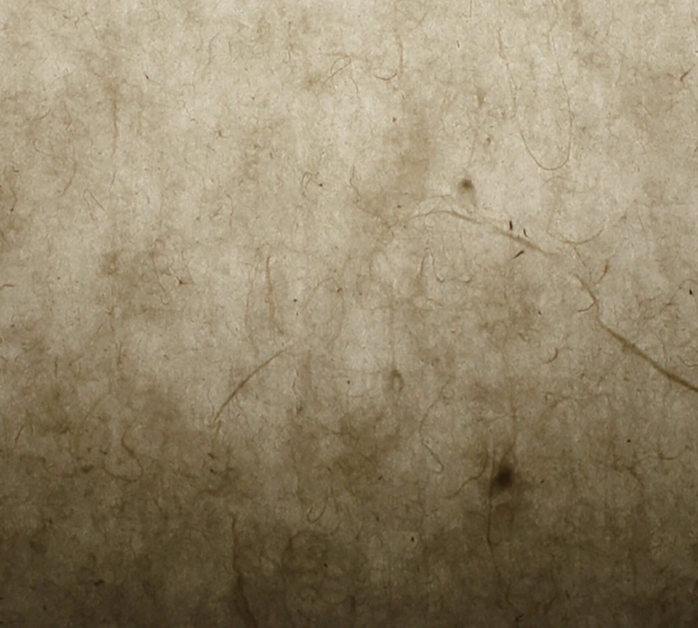 Détail du papier washi de la lampe à poser Écla Noire, en terre cuite peinte en noir et papier washi.